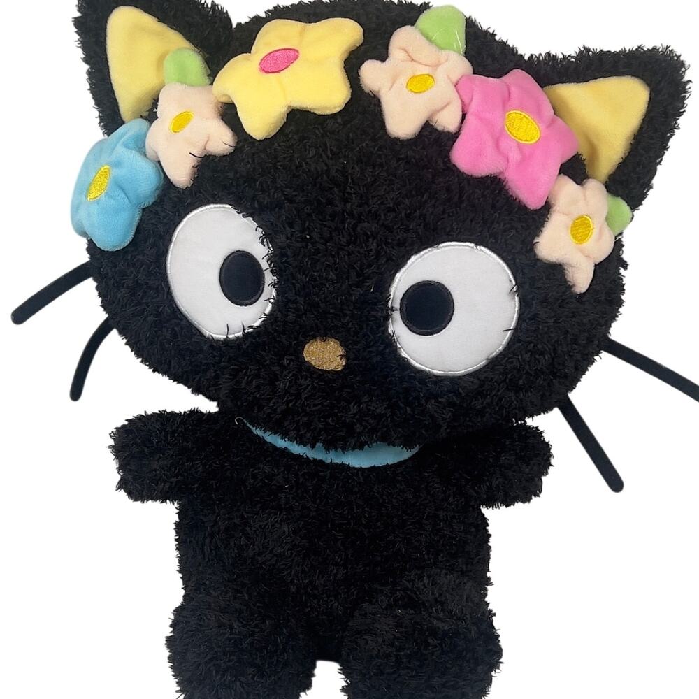 Hello Kitty and Friends Sanrio Chococat Plush Pastel Flower Crown 15" Stuffed